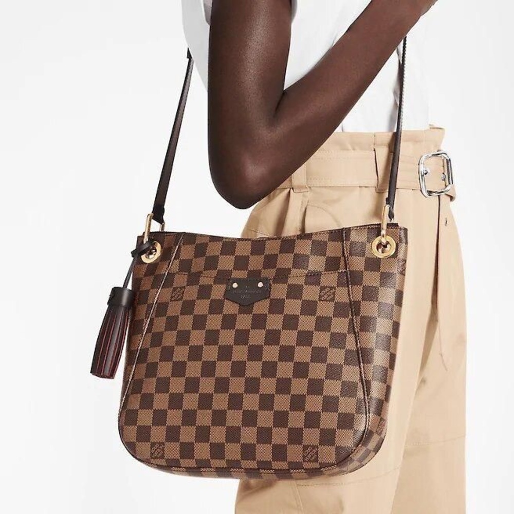 Louis Vuitton Damier Ebene South Bank Besace Bag Purse - Picture 12 of 14